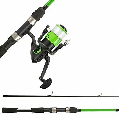 Wakeman Green Spinning Rod and Reel Combo