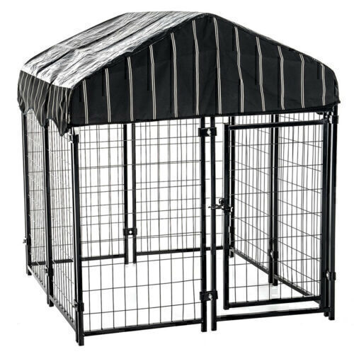 Welded Wire Dog Kennel With Cover