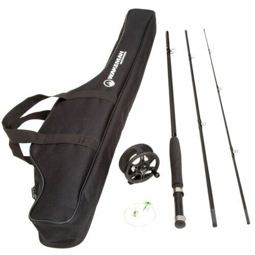 Wakeman 8 FT Fly Rod and Reel Combo with Carrying Case