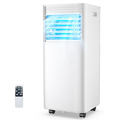 Costway 10,000 BTU 3-in-1 Portable Air Conditioner With Cooling System, Dehumidifier and Fan