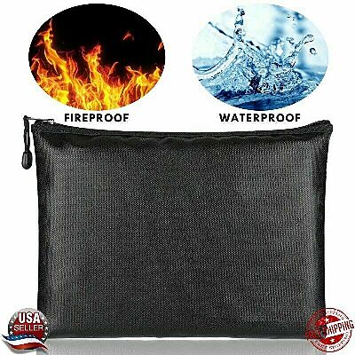 Fireproof, Waterproof Zipper Document Pouch