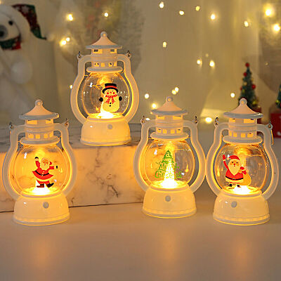 Flameless LED Vintage Oil Lamp Candle Christmas Ornament